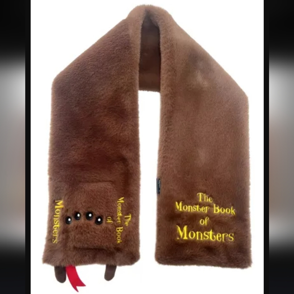 Harry Potter Brown Monster Book of Monsters Scarf